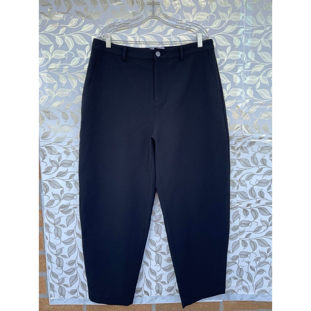 Le Bop Black High Rise Barrel Pants Size 16 Workwear Office Minimalist Chic